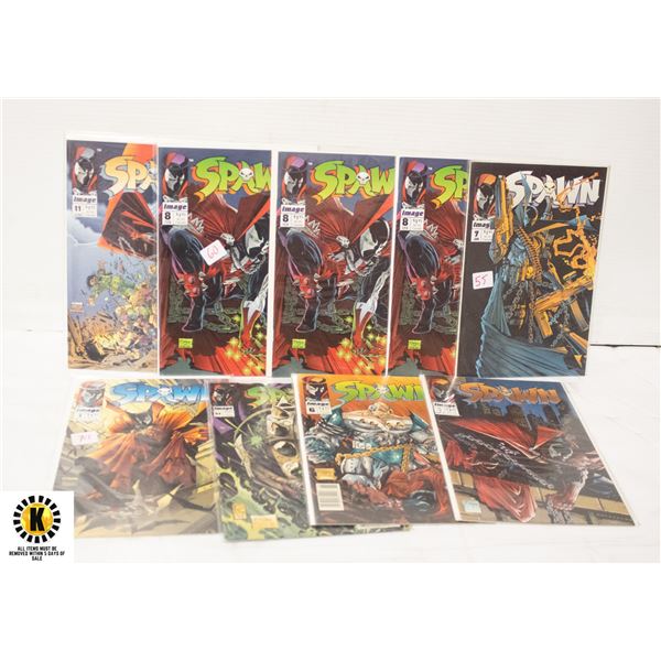 IMAGE SPAWN COMICS LOT OF 10 BOOKS