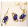 Image 1 : SET OF JEWLERY, 1 NECKLACE & 1 PAIR OF EARRINGS