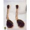 Image 1 : PAIR OF PURPLE EARRINGS