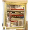 Image 1 : 21 INCH X 25 INCH GOLD COLOURED FRAMED MIRROR