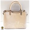 Image 1 : LADIES HANDBAG W/EMBROIDERED FLOWERS & ACCENTS