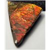 Image 1 : 27)  NATURAL 12.5 CT RED FIRE TRIANGULAR SHAPED