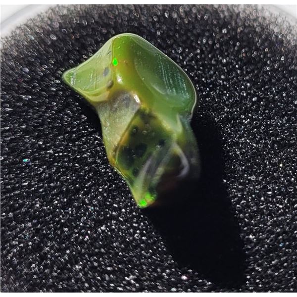 18)  NATURAL FREE FORM BLACK OPAL, 3.5 CT, READY F