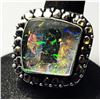 Image 1 : 5)  RUTILATED TRIPLATE FIRE OPAL SQUARE CUT SIZE 7