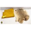 Image 1 : MOOSE HIDE & RABBIT FUR PELT-ESTATE
