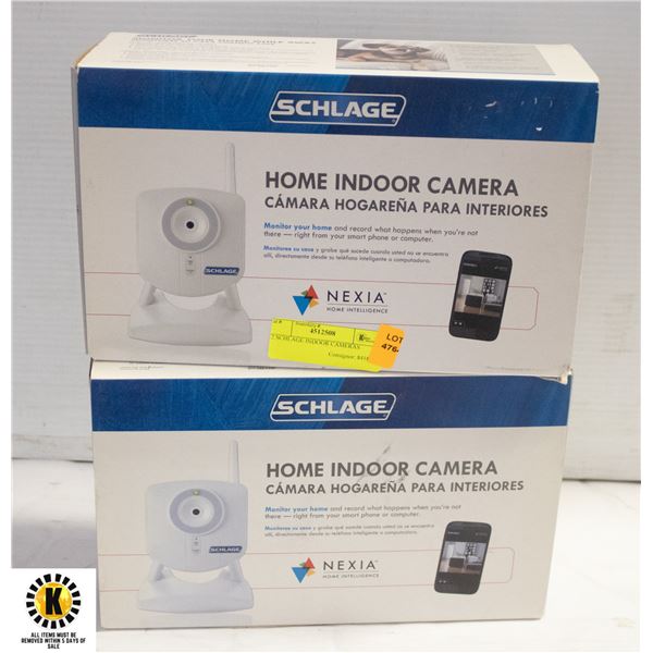 2 SCHLAGE INDOOR CAMERAS