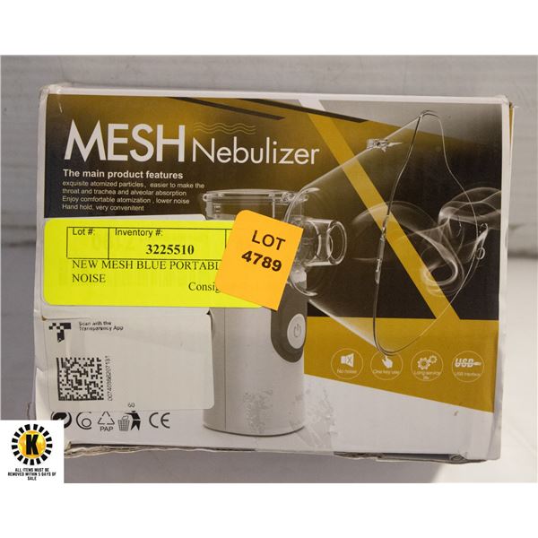 NEW MESH BLUE PORTABLE LOW NOISE