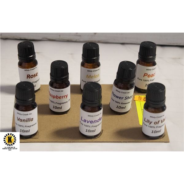 NEW 8 BOTTLES 10ML FRAGRANCE ASSORTED
