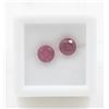 Image 1 : #169-HEATED RUBY GEMSTONE ONE PAIR  3.00CT