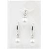 Image 1 : #35-SEA SHELL PEARL EARRING AND PENDANT
