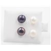 Image 1 : #01-NATURAL AKOYA PEARL STUDE EARRINGS