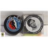 Image 1 : LOT OF 2 HOCKEY PUCKS