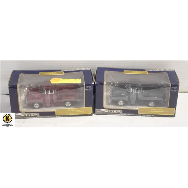 LOT OF 2 SECUDA 1/36 1956 FORD F-100 PICKUP