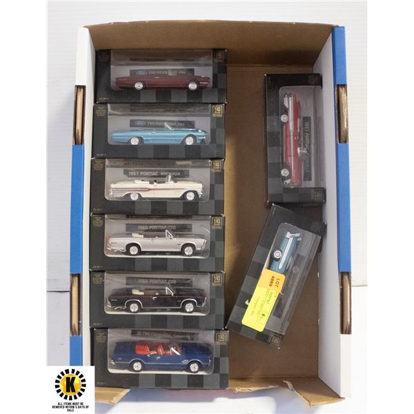 LOT OF 8 NEWRAY 1/43 DIECAST CARS