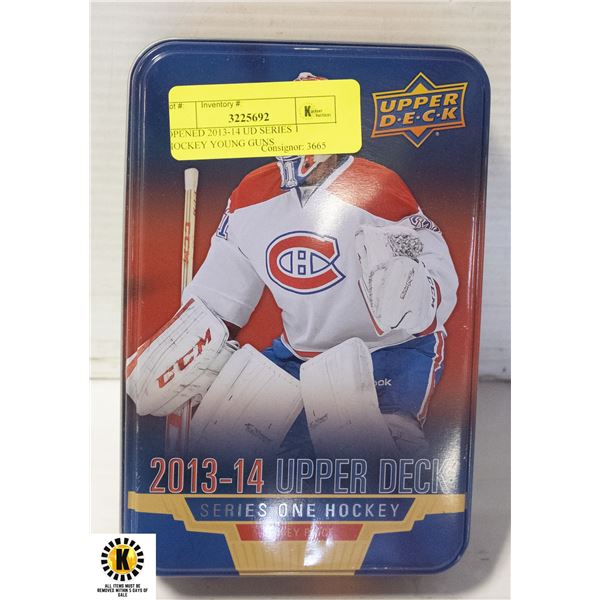 OPENED 2013-14 UD SERIES 1 HOCKEY YOUNG GUNS