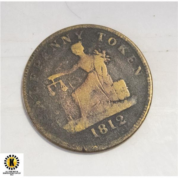 1912 HALF PENNY TOKEN