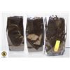 Image 1 : 3 PACKMETALIC BLACK TINSEL FOIL FRINGE CURTAIN 3 X