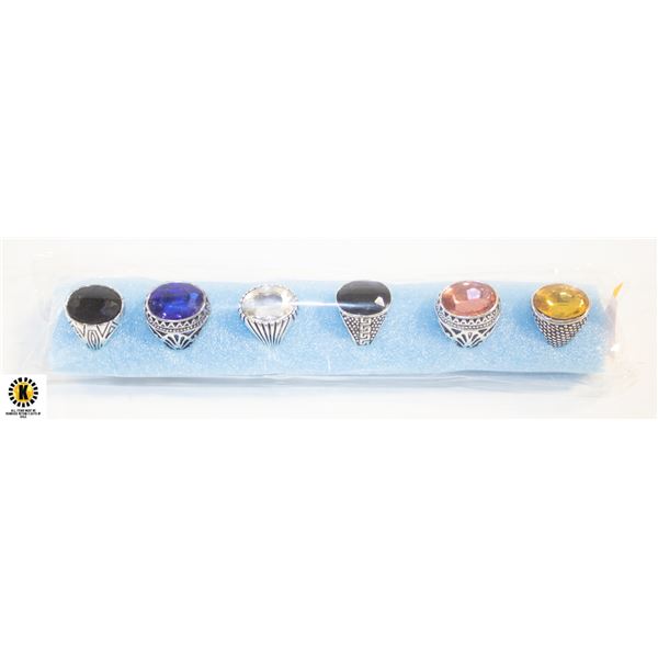 6 PCS ESTATE RINGS