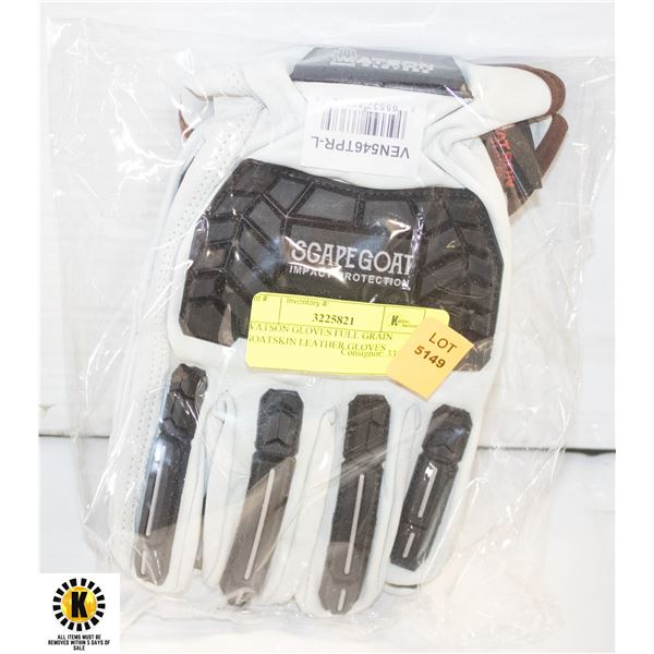WATSON GLOVES FULL GRAIN GOATSKIN LEATHER GLOVES