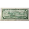 Image 2 : 17) CANADIAN 1954 $1.00 BANKNOTE.