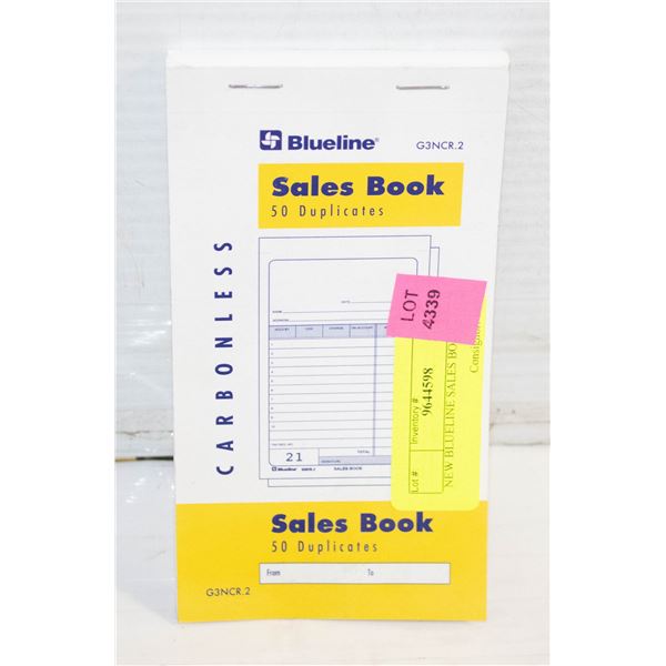 NEW BLUELINE SALES BOOK