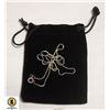 Image 1 : STAMPED 925 ITALY - 1MM BOX CHAIN 16" IN VELVET B