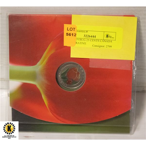 2011 LADYBUG 25 CENTS CANADA COMMERATIVE