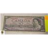 Image 1 : 1954 $10 BILL CANADA MODIFIED BILL