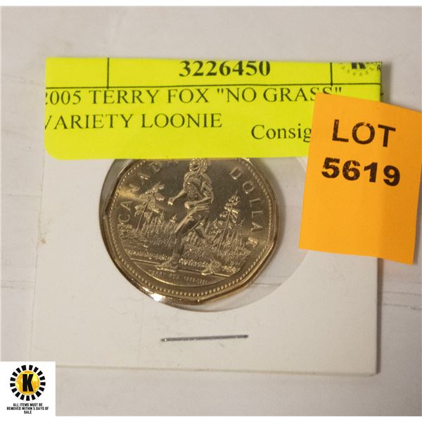 2005 TERRY FOX "NO GRASS" VARIETY LOONIE