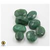 Image 1 : #63-GREEN EMERALD GEMSTONES 55 CT