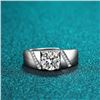 Image 2 : 2 CT GRA CERTIFIED MENS MOISSANITE 925 SILVER