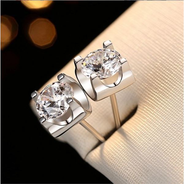 1 CT GRA CERTIFIED MOISSANITE 925 SILVER EARRINGS