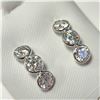 Image 1 : BZ1628-1 10K MOISSANITE(3.4CT) EARRINGS