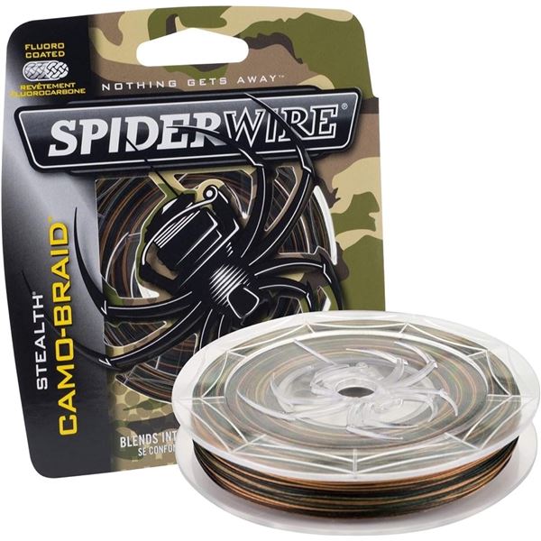 NEW 4 PACK OF SPIDERWIRE STEALTH CAMO BRAID LINE