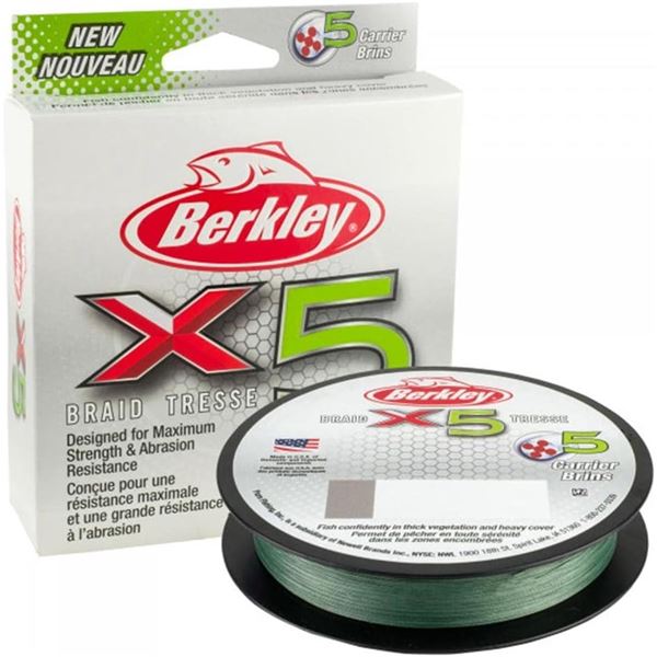 NEW 4 PACKS BERKLEY X5 BRAID FISHING LINE
