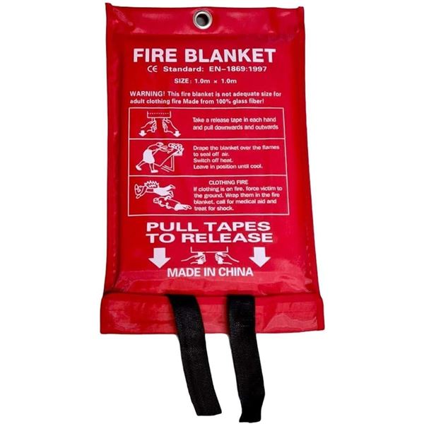 BRAND NEW CANFLAMEAWAY 1M X 1M FIRE BLANKET