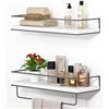 Image 1 : NEW SHARIO RUSTIC WOOD FLOATING SHELVES