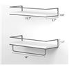 Image 2 : NEW SHARIO RUSTIC WOOD FLOATING SHELVES