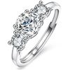Image 1 : 1.6 CT BRILLIANT CUT ROUND MOISSANITE RING