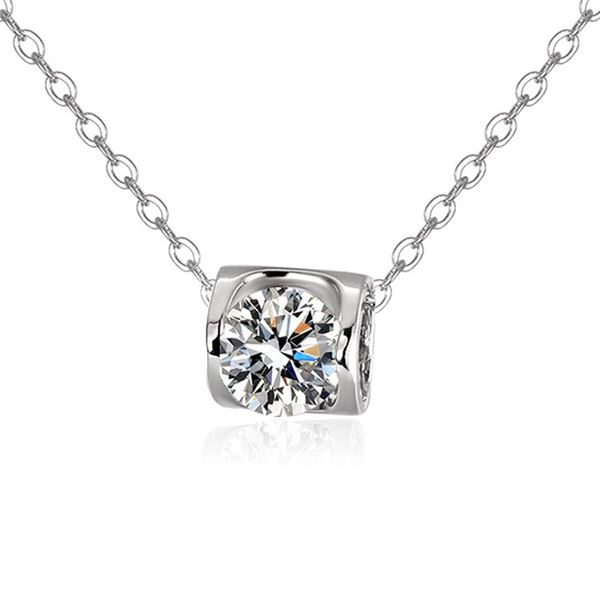 1 CT GRA CERTIFIED MOISSANITE 925 SILVER NECKLACE