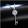 Image 1 : 1 CT GRA CERTIFIED MOISSANITE 925 SILVER NECKLACE