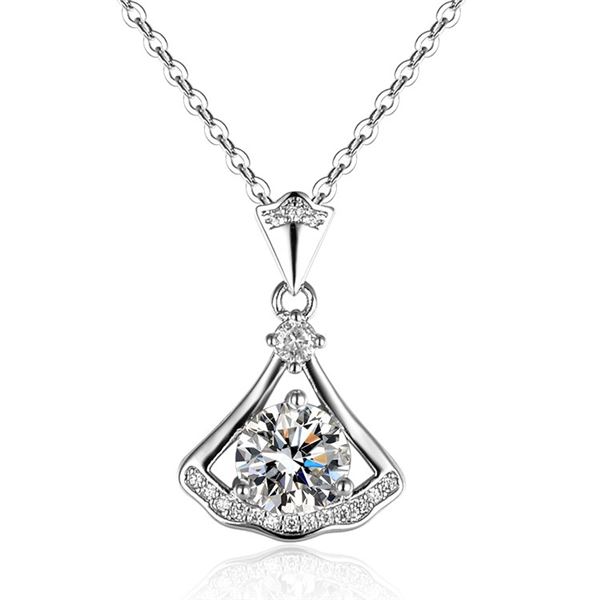 2 CT GRA CERTIFIED MOISSANITE 925 SILVER NECKLACE