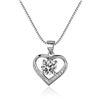 Image 1 : 1 CT GRA CERTIFIED MOISSANITE 925 SILVER NECKLACE