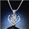 Image 2 : 1 CT GRA CERTIFIED MOISSANITE 925 SILVER NECKLACE