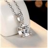 Image 1 : 1 CT GRA CERTIFIED MOISSANITE 925 SILVER NECKLACE