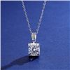 Image 4 : 1 CT GRA CERTIFIED MOISSANITE 925 SILVER NECKLACE