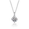 Image 1 : 1 CT GRA CERTIFIED MOISSANITE 925 SILVER NECKLACE