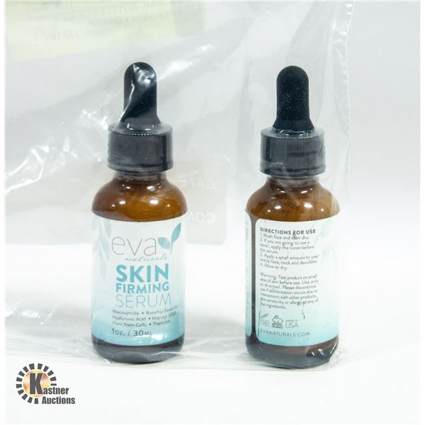 NEW 2 X 30ML BOTTLES OF EVA NATURALS SKIN FIRMING
