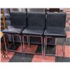 Image 1 : 3 MATCHING LEATHERETTE STOOLS