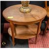 Image 1 : OVAL TWO TIER SIDE TABLE H-24" W-18" L-25"